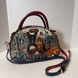 **NWOT** Nicole Lee USA Dog Cat Cars NYC Las Vegas rhinestone crosbody puse